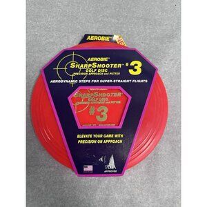 Aerobie Sharp Shooter #3 Golf‎ Disc - Precision Putter & Approach | New! Red